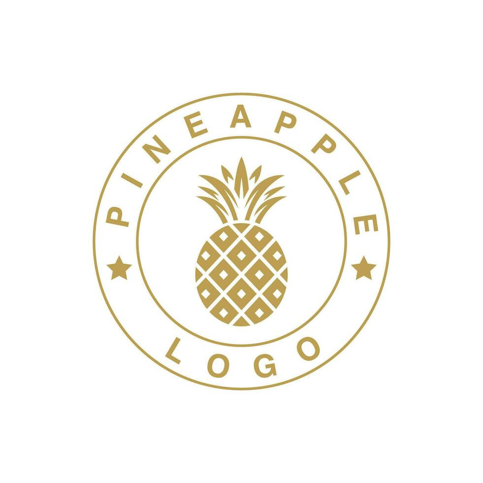 Pineapple Logo Design vector
