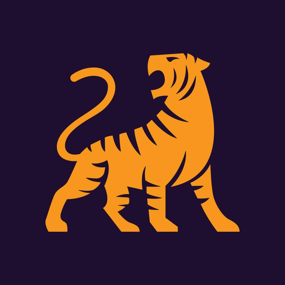 Tiger Modern Logo Design vector