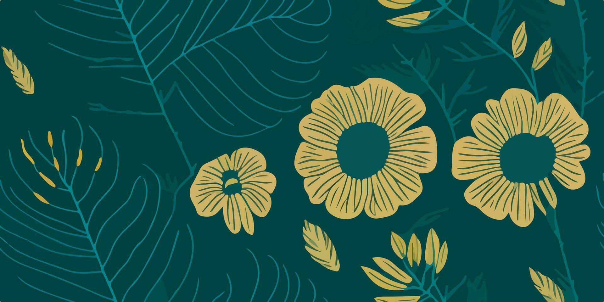 Blooming Reflections, Exploring the Vibrant Patterns of Tropical Marigolds vector