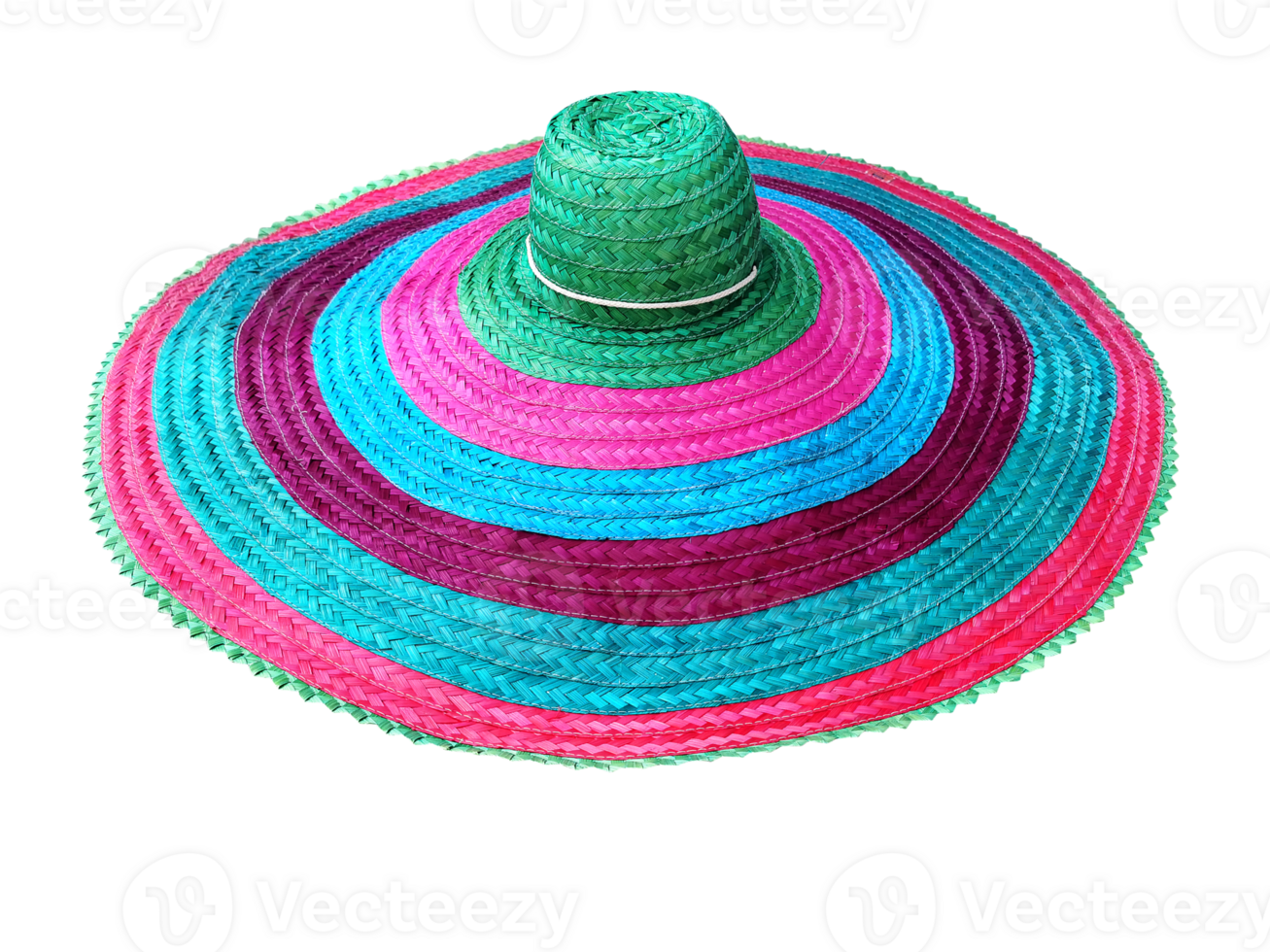 Paja sombrero aislado png transparente