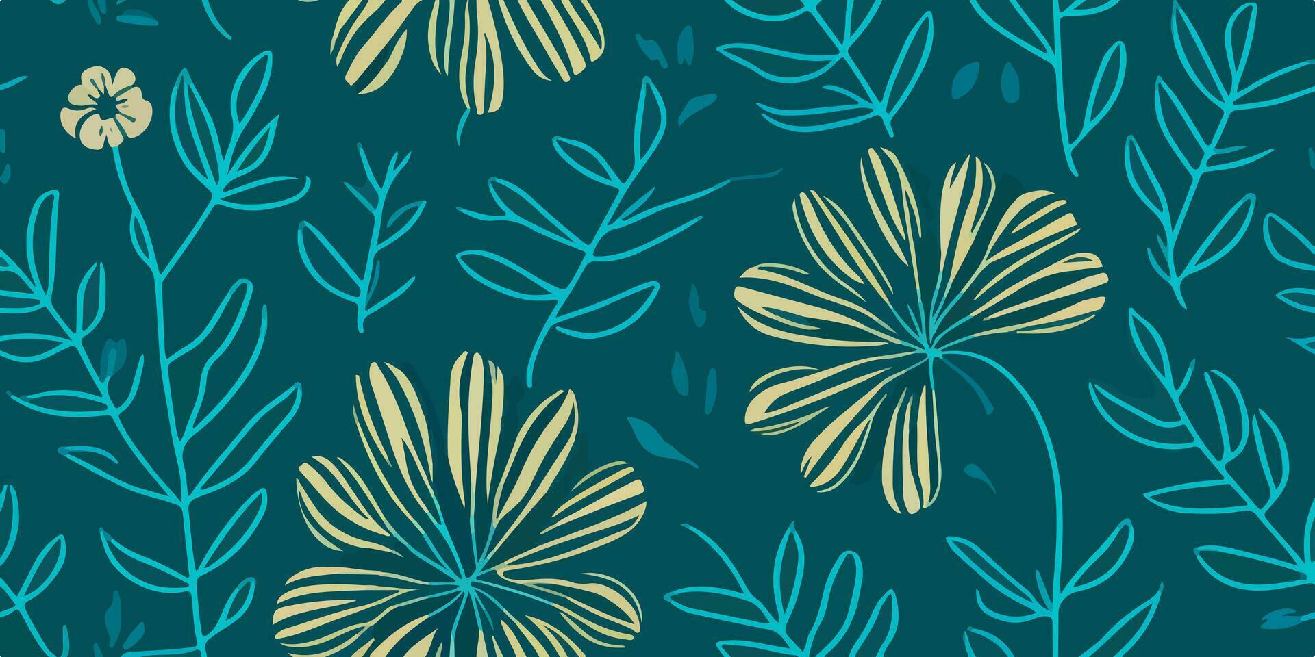 Tropicana Dreams, Exploring the Captivating Marigold Motifs in Patterns vector