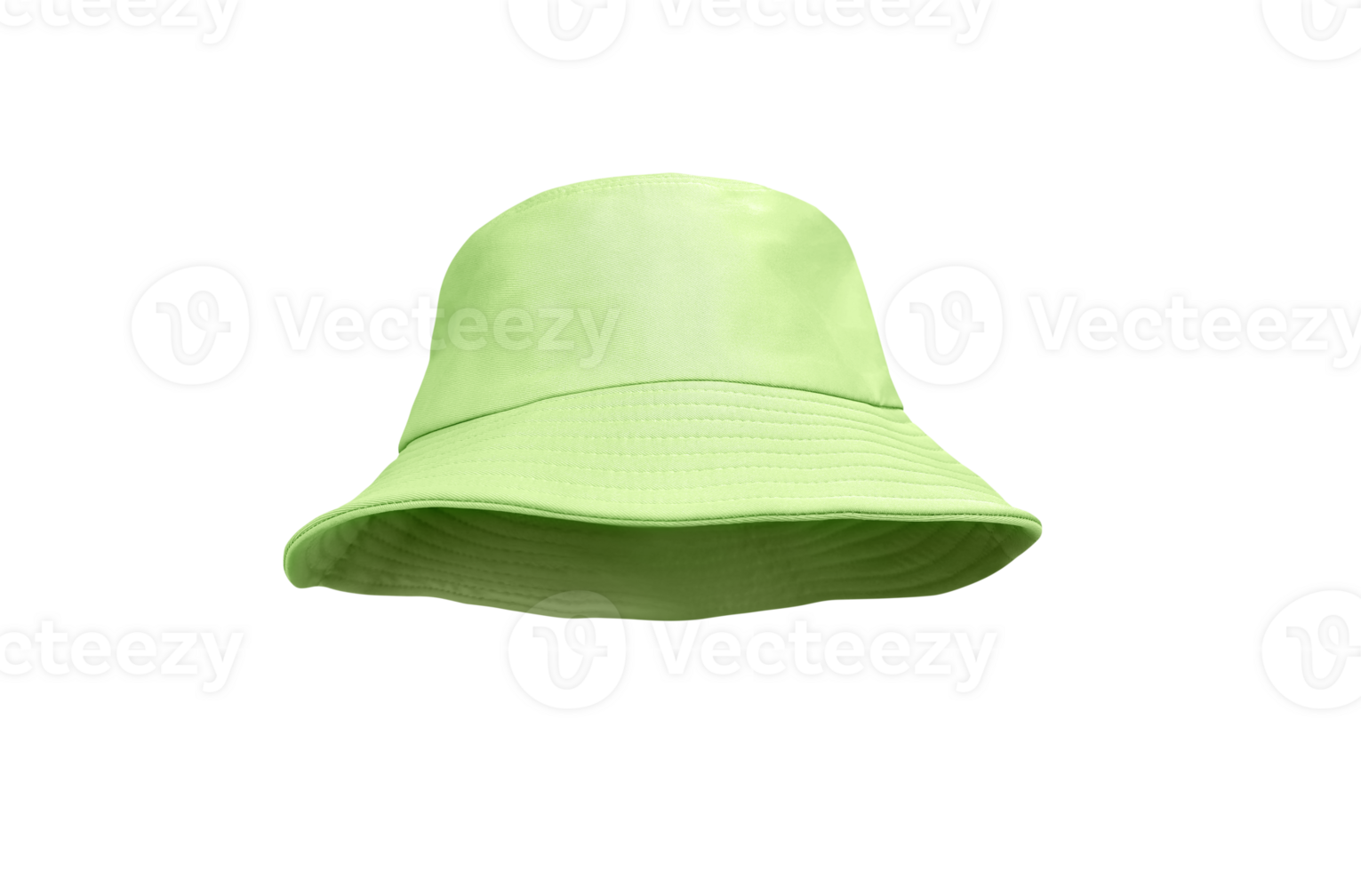 green bucket hat isolated  PNG transparent