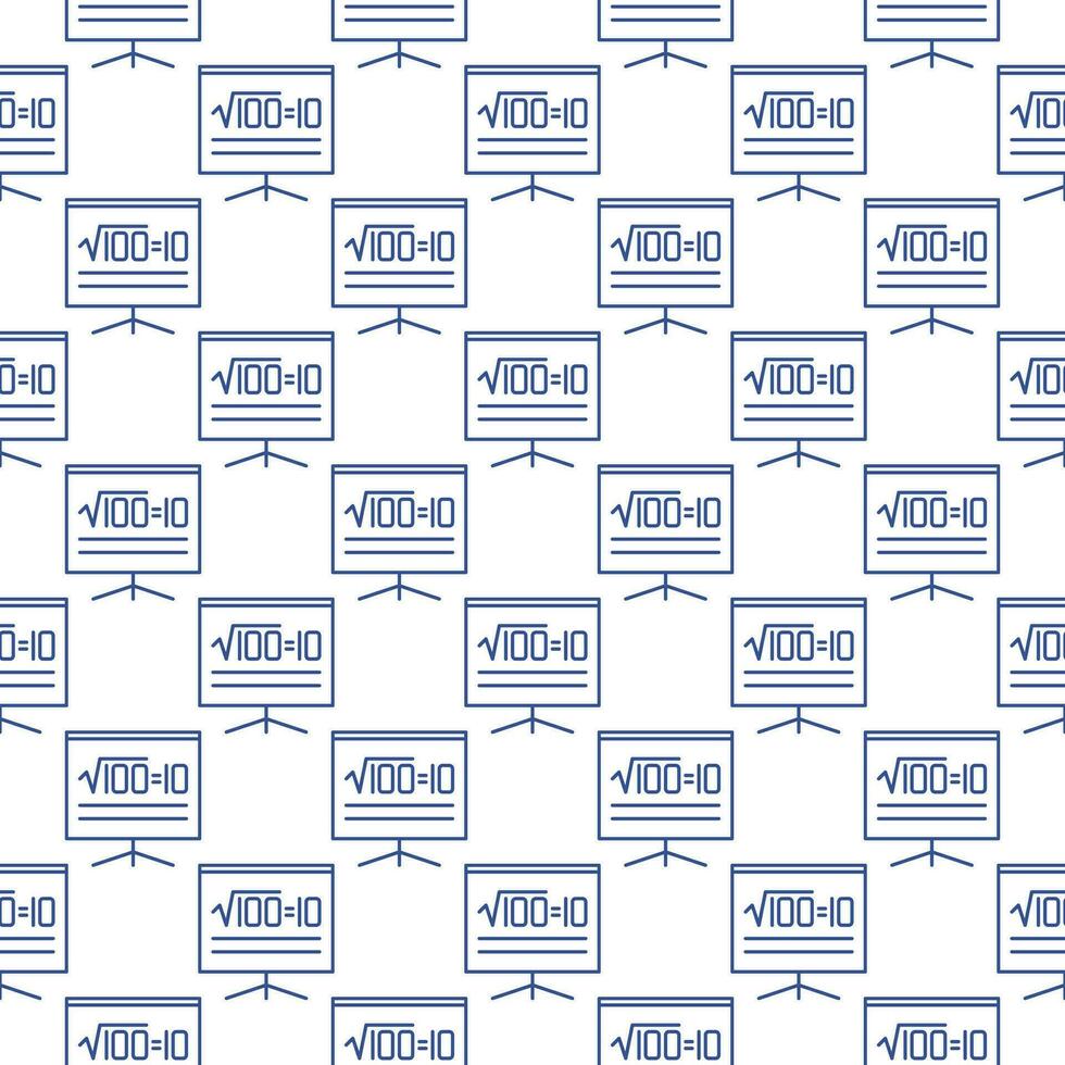 cuadrado raíz de 100 vector matemáticas concepto línea sin costura modelo