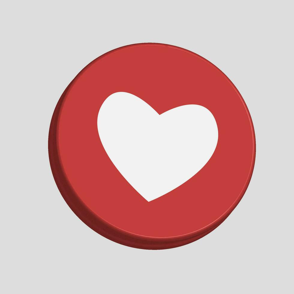 Love icon 3D vector