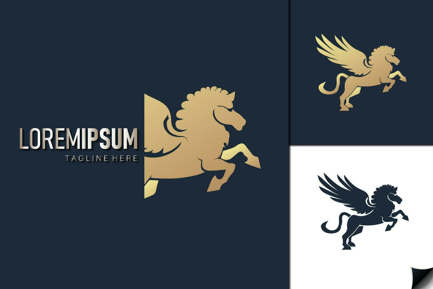 Golden Logo Set Design vector