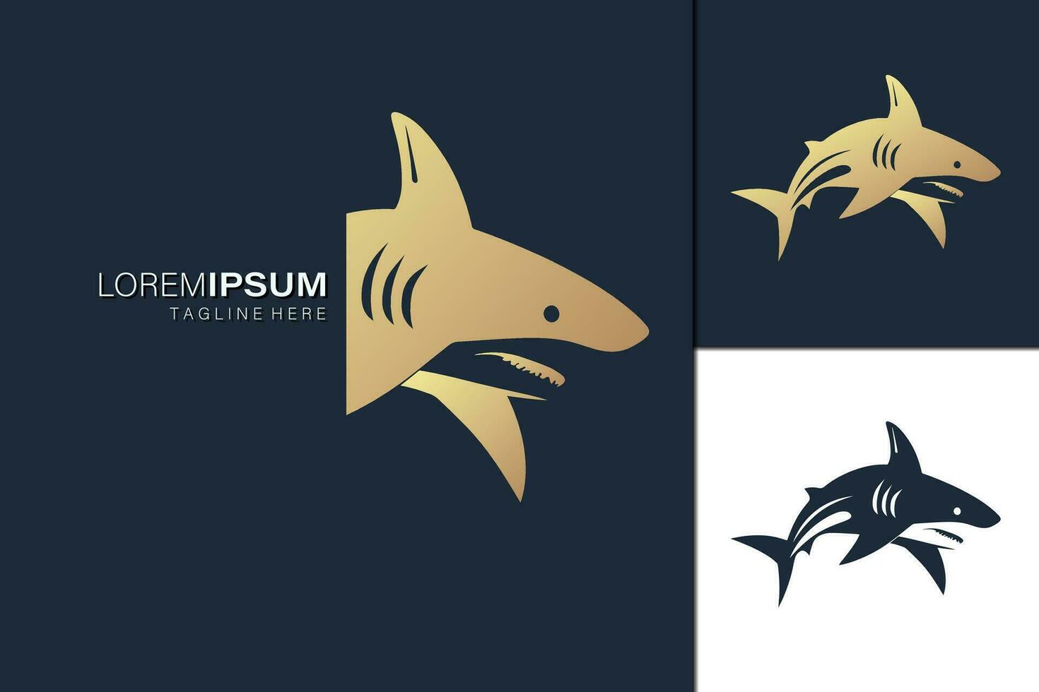 Golden Logo Set Design vector