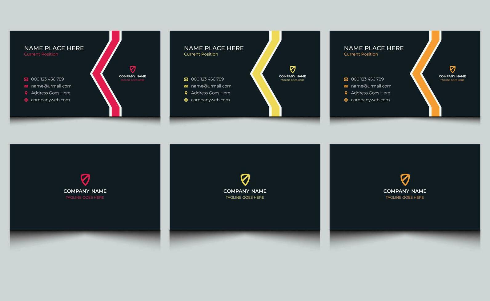 Simple dark blue elegant abstract clean creative modern corporate professional real estate construction house home for sale building apartment property name visiting business card design template. vector