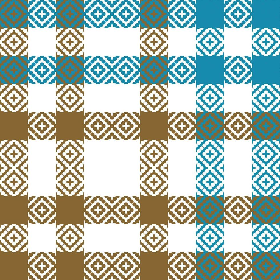Plaid Pattern Seamless. Checker Pattern Template for Design Ornament. Seamless Fabric Texture. vector