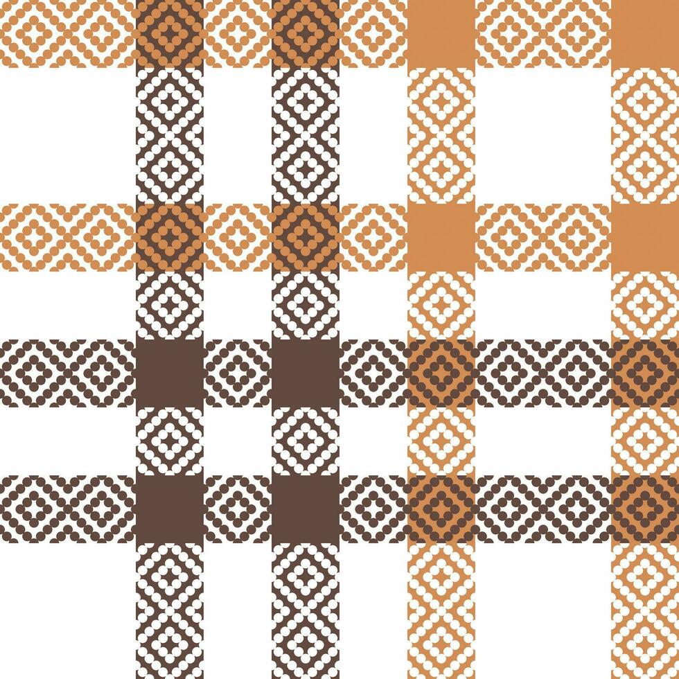 Tartan Plaid Vector Seamless Pattern. Classic Plaid Tartan. Traditional Scottish Woven Fabric. Lumberjack Shirt Flannel Textile. Pattern Tile Swatch Included.