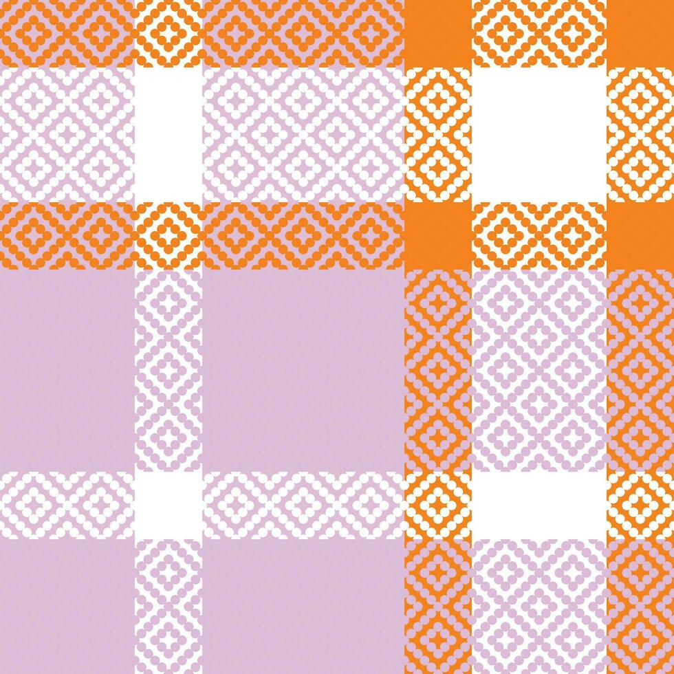 Tartan Plaid Seamless Pattern. Checkerboard Pattern. Template for Design Ornament. Seamless Fabric Texture. Vector Illustration