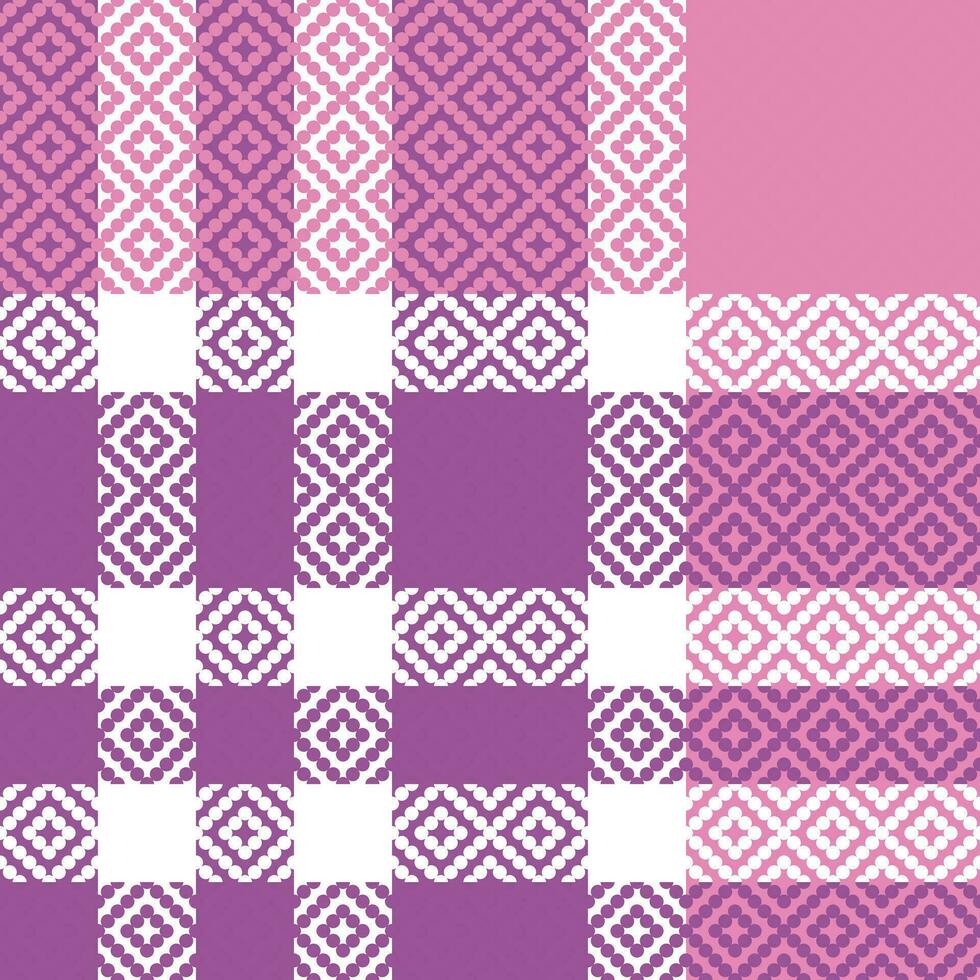 Tartan Plaid Pattern Seamless. Abstract Check Plaid Pattern. Template for Design Ornament. Seamless Fabric Texture. Vector Illustration