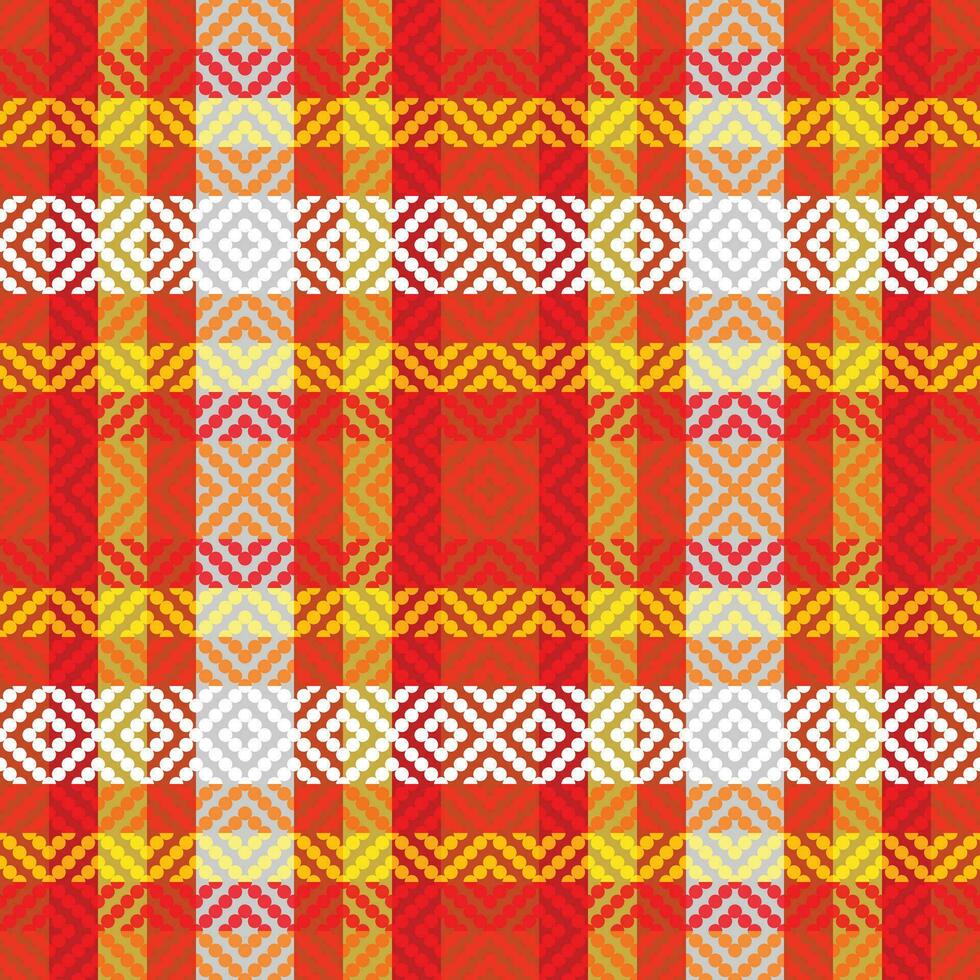 Classic Scottish Tartan Design. Traditional Scottish Checkered Background. Traditional Scottish Woven Fabric. Lumberjack Shirt Flannel Textile. Pattern Tile Swatch Included. vector