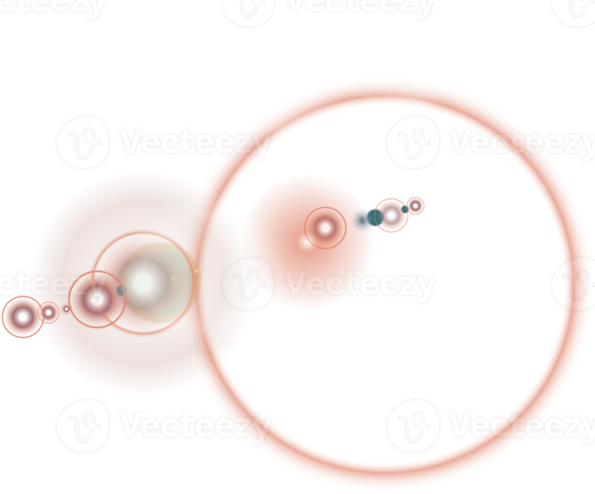 Glare isolated on transparent background. Lens flare light effect. png