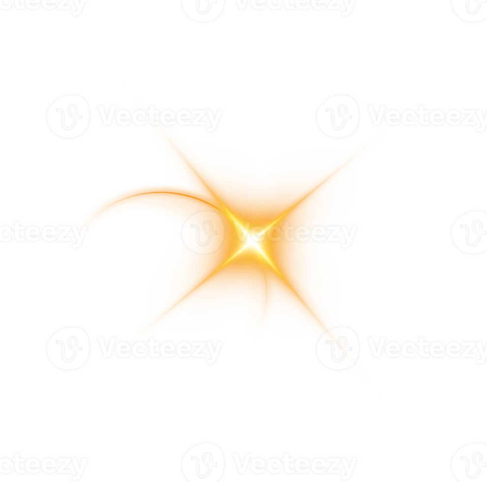 The edge of a golden solar eclipse on transparent background. Golden eclipse for product advertising, natural phenomena, horror concept and others. png