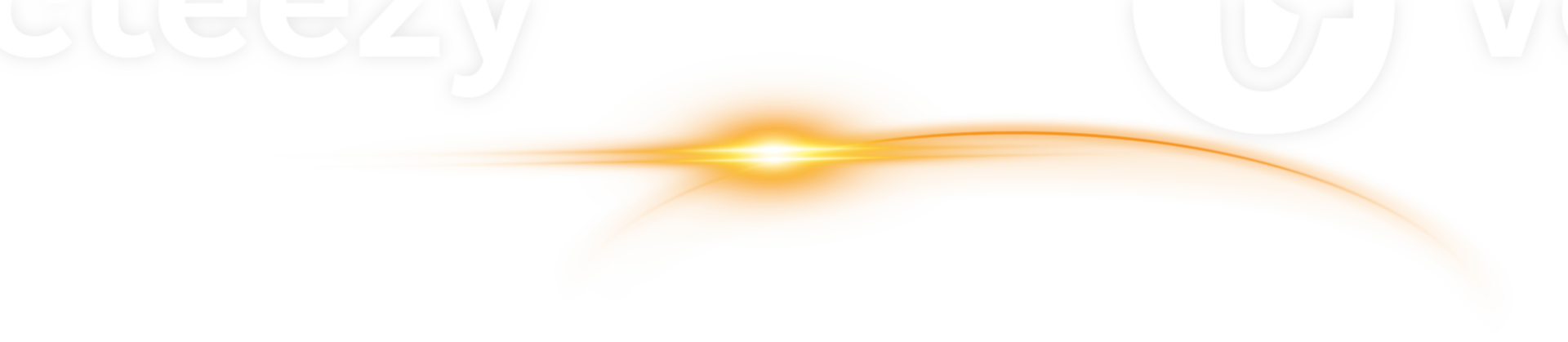 The edge of a golden solar eclipse on transparent background. Golden eclipse for product advertising, natural phenomena, horror concept and others. png