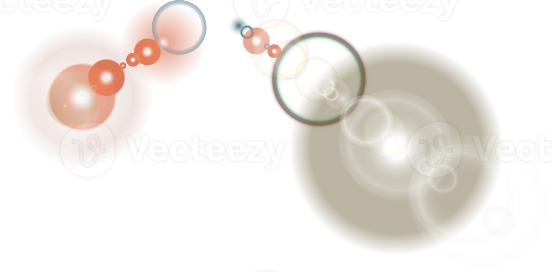 Glare isolated on transparent background. Lens flare light effect. png
