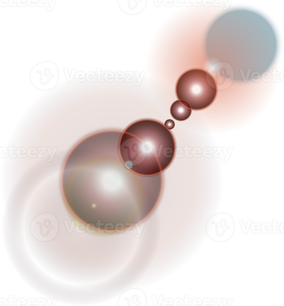 Glare isolated on transparent background. Lens flare light effect. png
