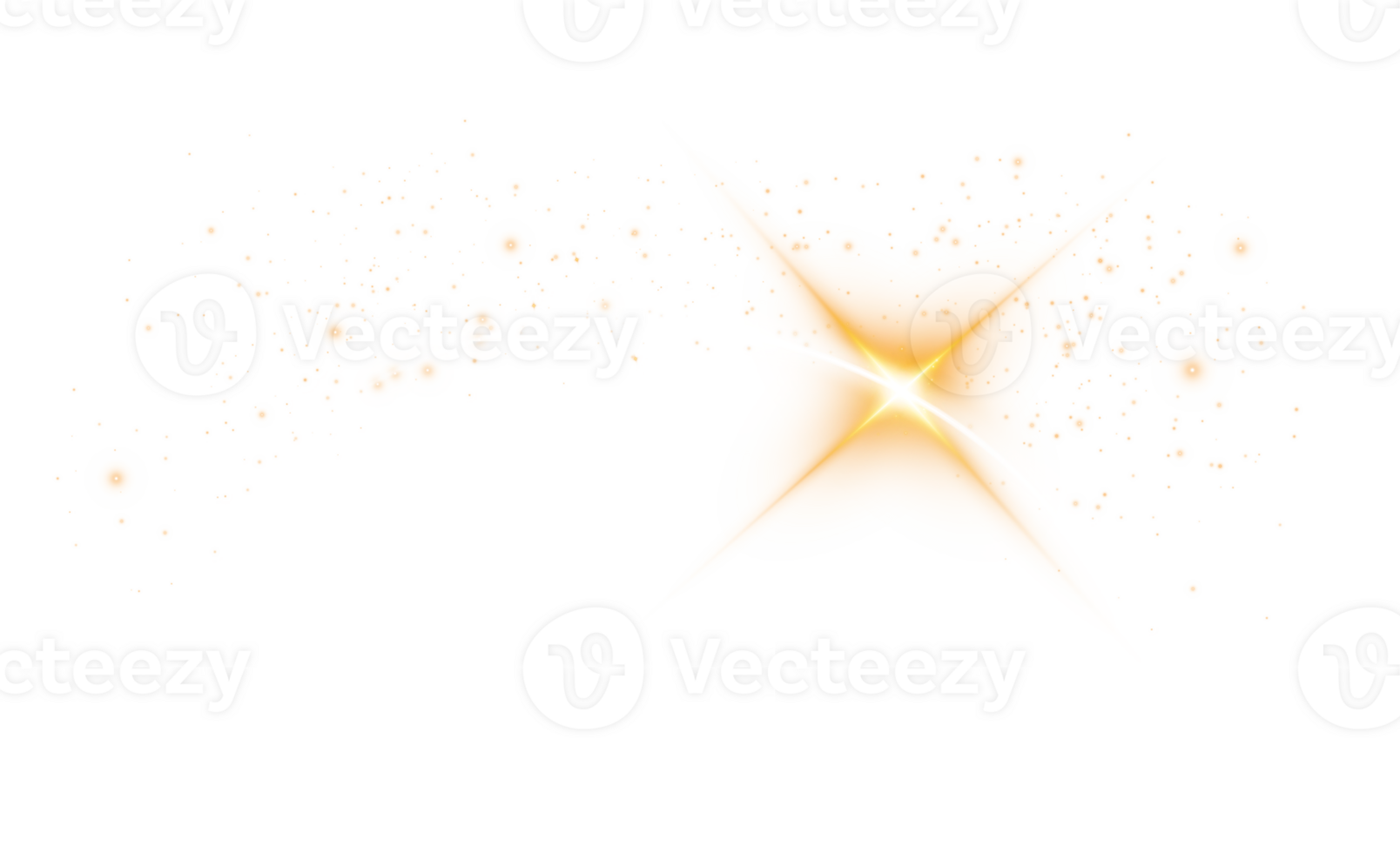 The edge of a golden solar eclipse on transparent background. Golden eclipse for product advertising, natural phenomena, horror concept and others. png