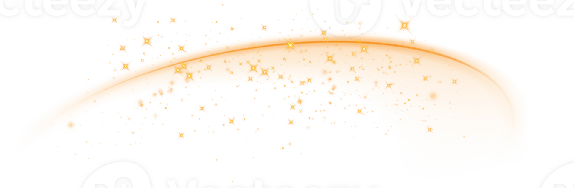 The edge of a golden solar eclipse on transparent background. Golden eclipse for product advertising, natural phenomena, horror concept and others. png