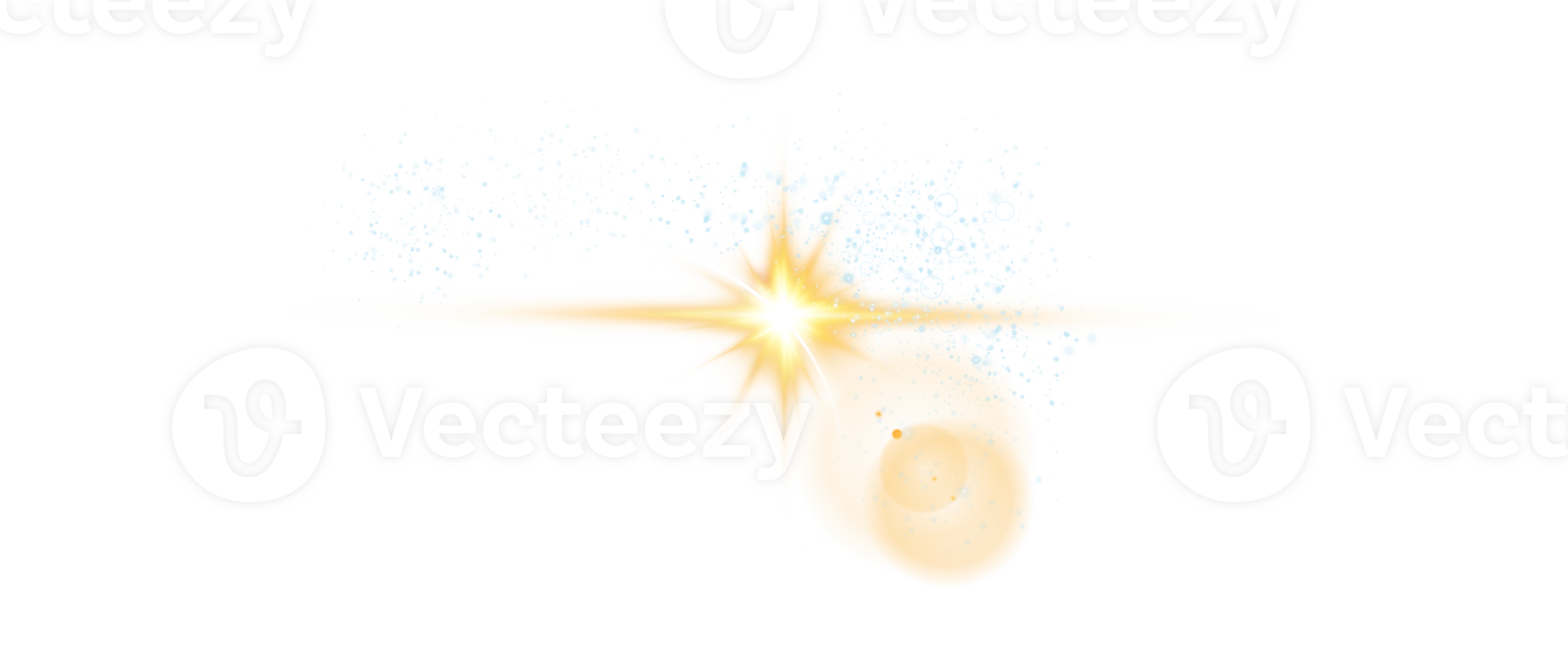 The edge of a golden solar eclipse on transparent background. Golden eclipse for product advertising, natural phenomena, horror concept and others. png