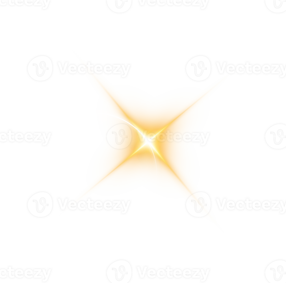 The edge of a golden solar eclipse on transparent background. Golden eclipse for product advertising, natural phenomena, horror concept and others. png