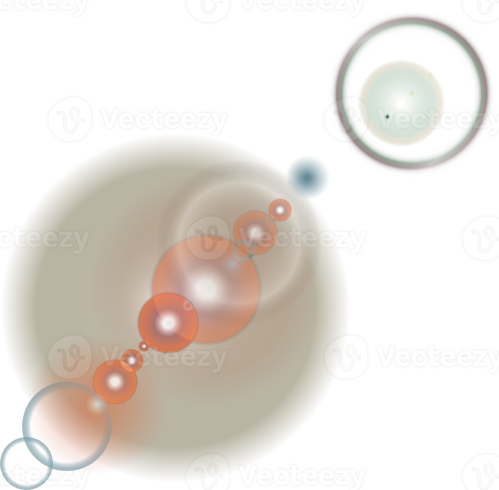 Glare isolated on transparent background. Lens flare light effect. png