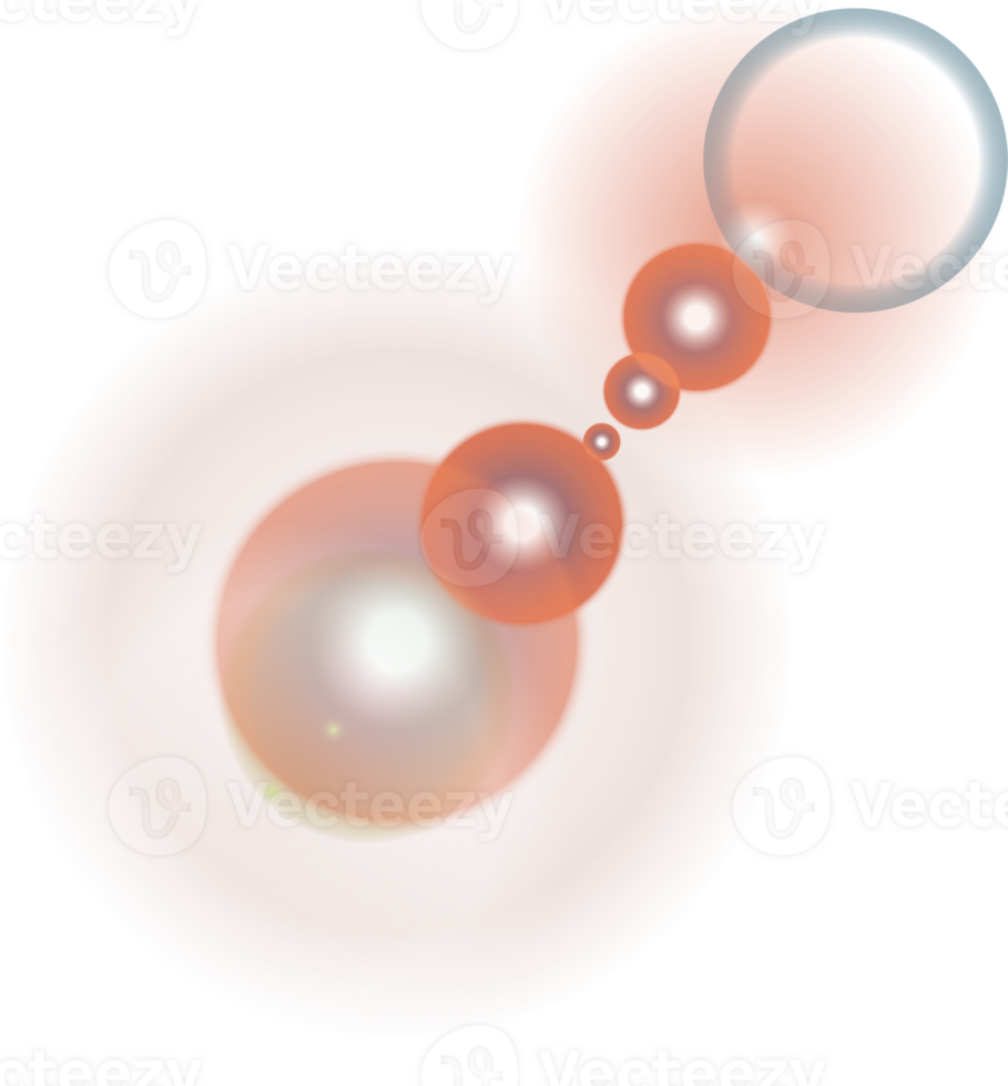 Glare isolated on transparent background. Lens flare light effect. png