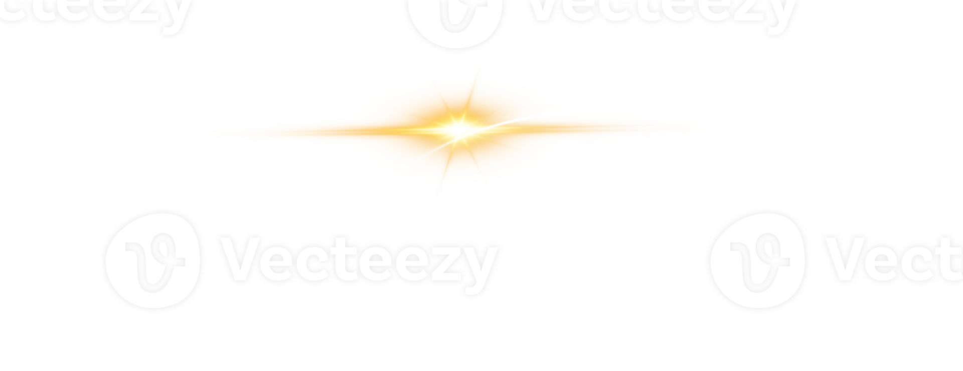 The edge of a golden solar eclipse on transparent background. Golden eclipse for product advertising, natural phenomena, horror concept and others. png