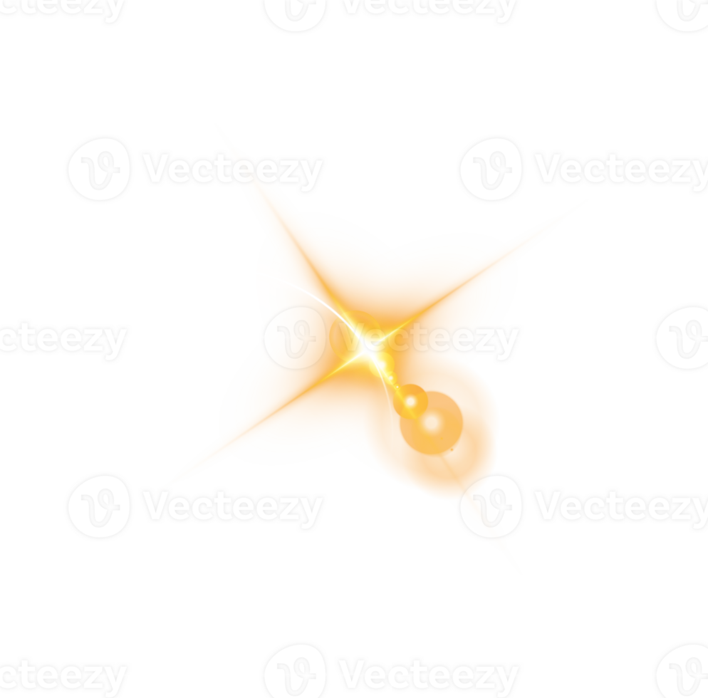 The edge of a golden solar eclipse on transparent background. Golden eclipse for product advertising, natural phenomena, horror concept and others. png