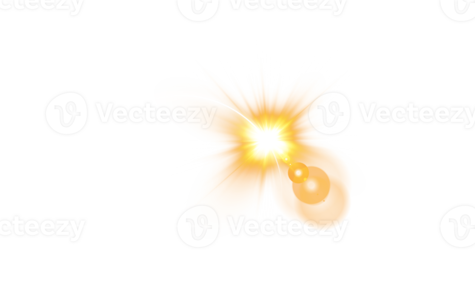 The edge of a golden solar eclipse on transparent background. Golden eclipse for product advertising, natural phenomena, horror concept and others. png