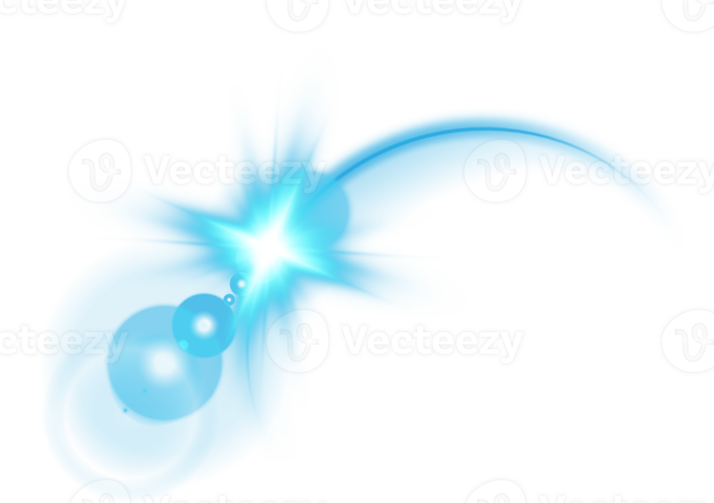 The edge of a blue solar eclipse on transparent background. Blue eclipse for product advertising