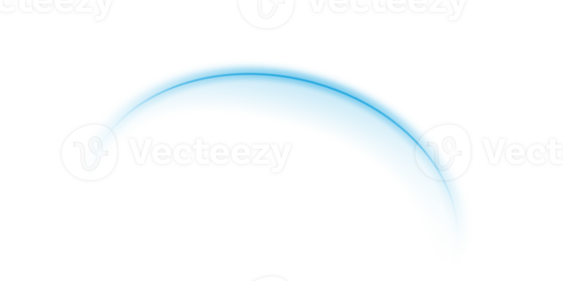 The edge of a blue solar eclipse on transparent background. Blue eclipse for product advertising