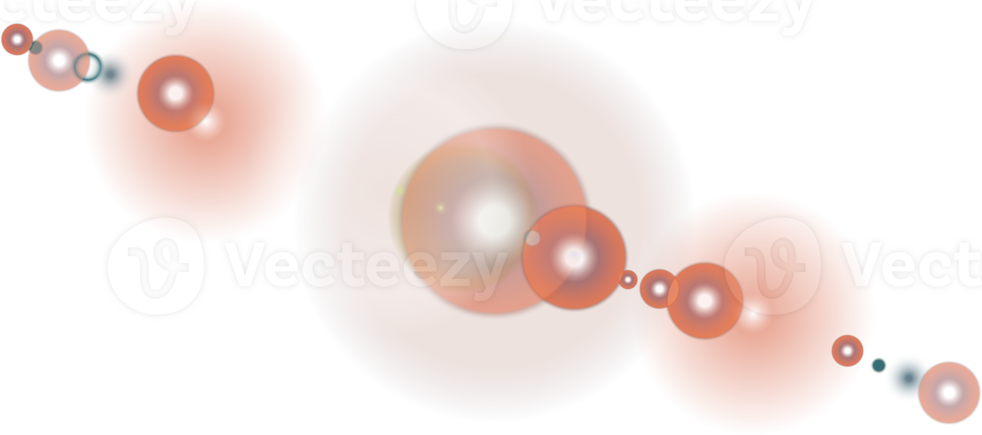 Glare isolated on transparent background. Lens flare light effect. png
