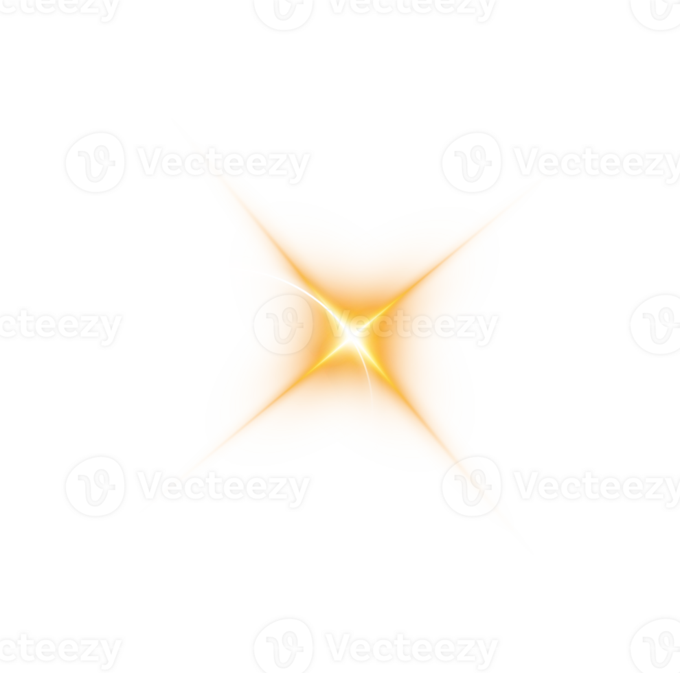 The edge of a golden solar eclipse on transparent background. Golden eclipse for product advertising, natural phenomena, horror concept and others. png