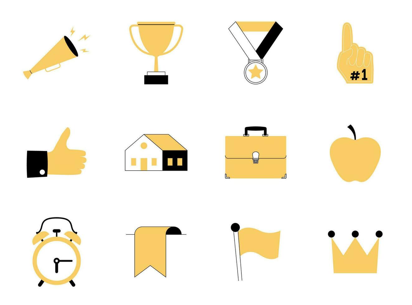 Miscellaneous Elements. Thin Line Icon Set vector