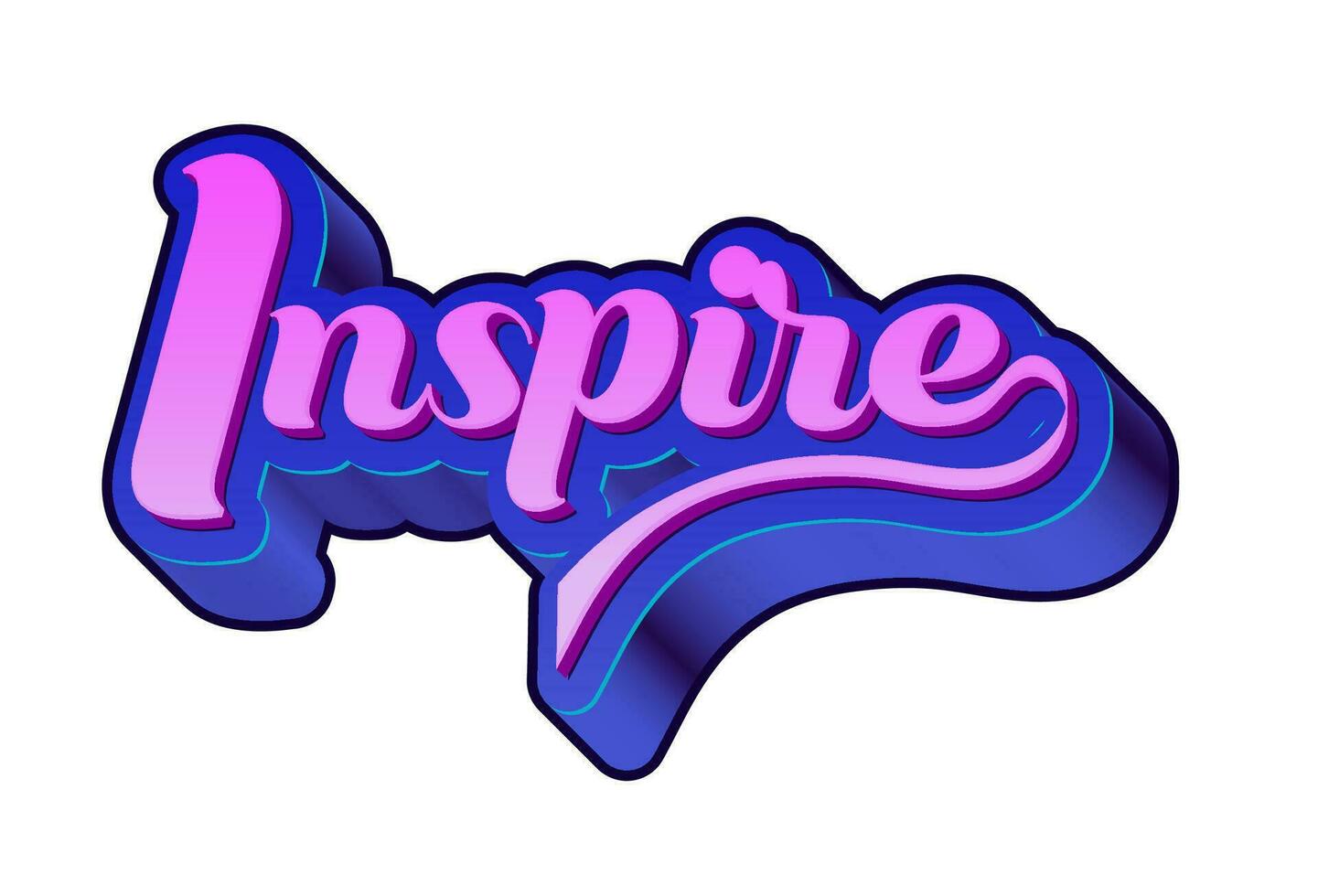 inscription lettering motivation for inspiration vector