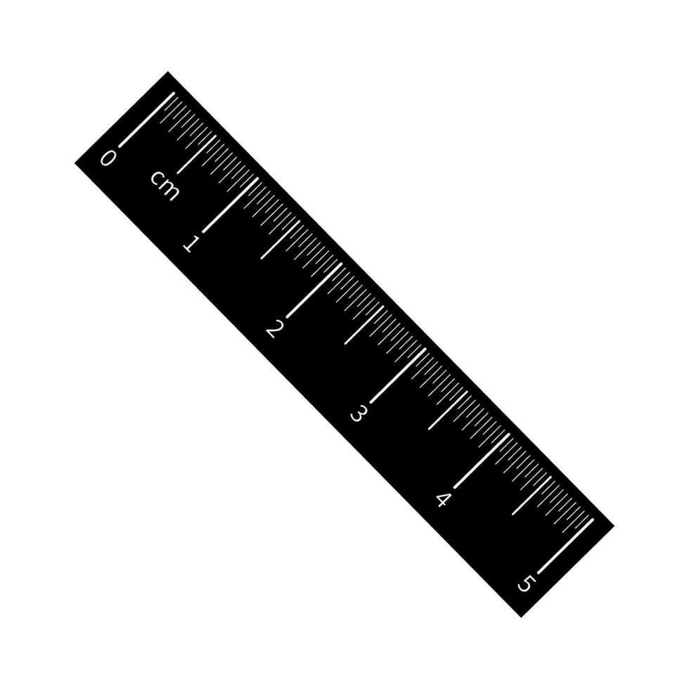 Centimeter ruler icon vector. chancellery illustration sign. study symbol or logo. vector