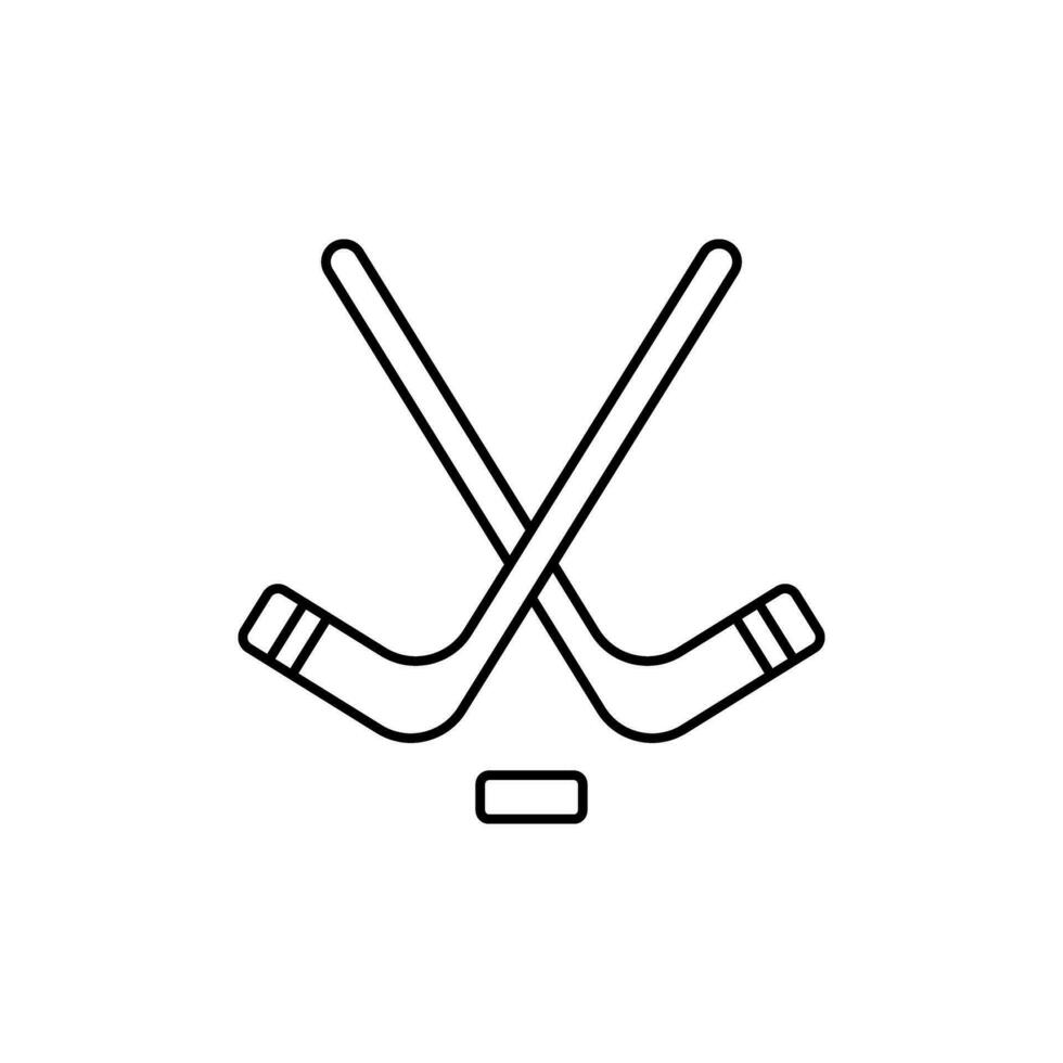 Hockey vector icon. Sport illustration sign. Sports Equipment symbol or logo.