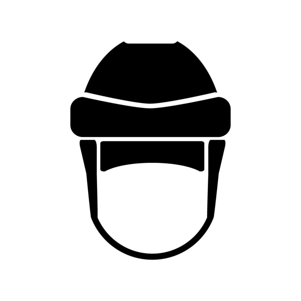 Hockey helmet icon vector. Hockey illustration sign. Sport symbol or logo. vector