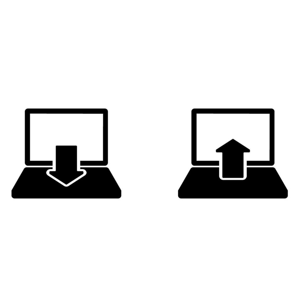 Upload icon vector set. Download illustration sign collection. Cloud service symbol or logo.