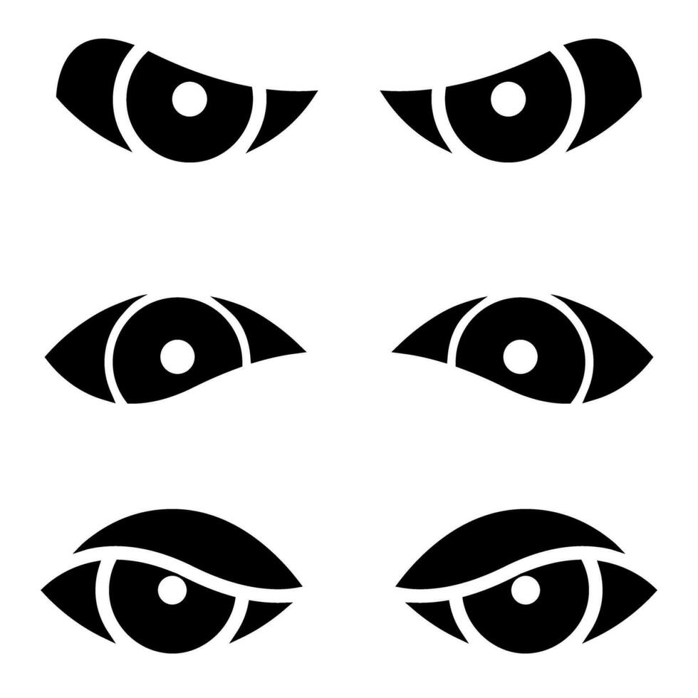 Eye icon vector set. look illustration sign collection. watch symbol. view logo.