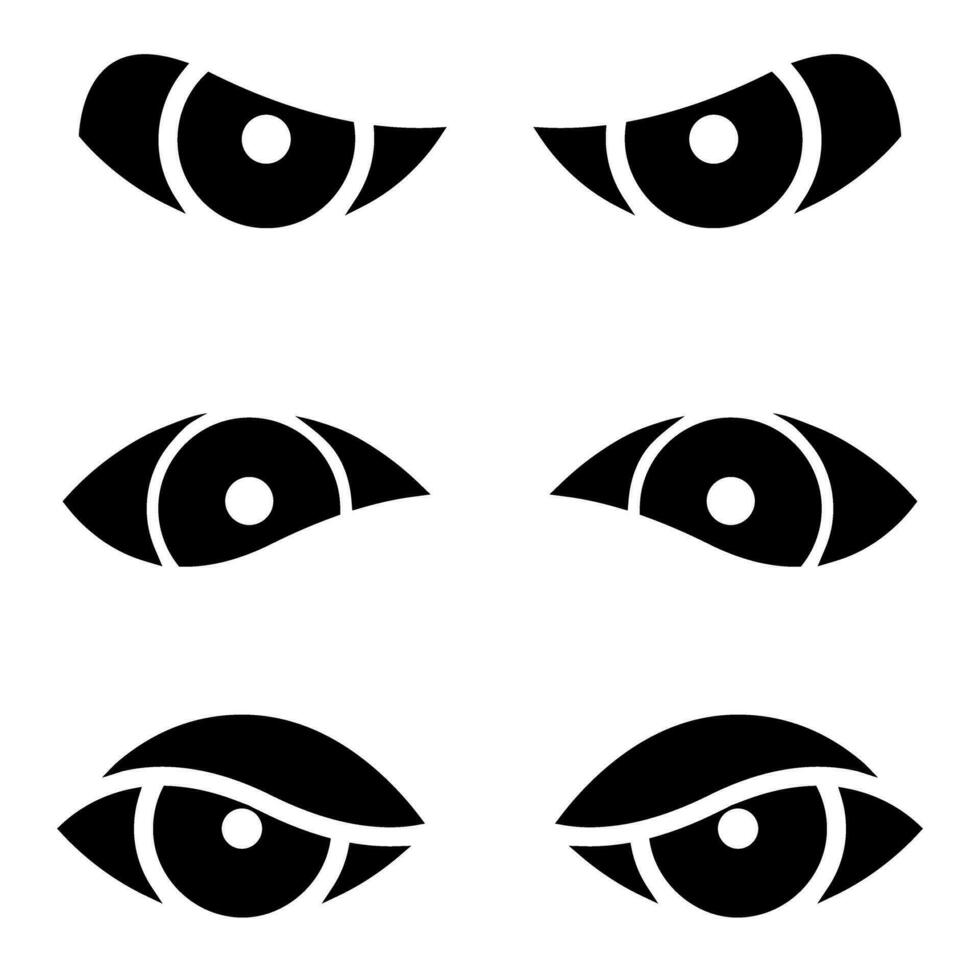 Eye icon vector set. look illustration sign collection. watch symbol. view logo.