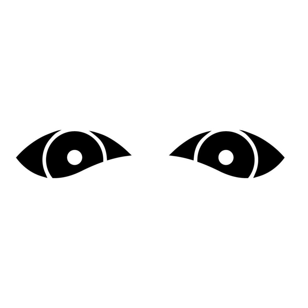 Eye icon vector. look illustration sign. watch symbol. view logo. vector
