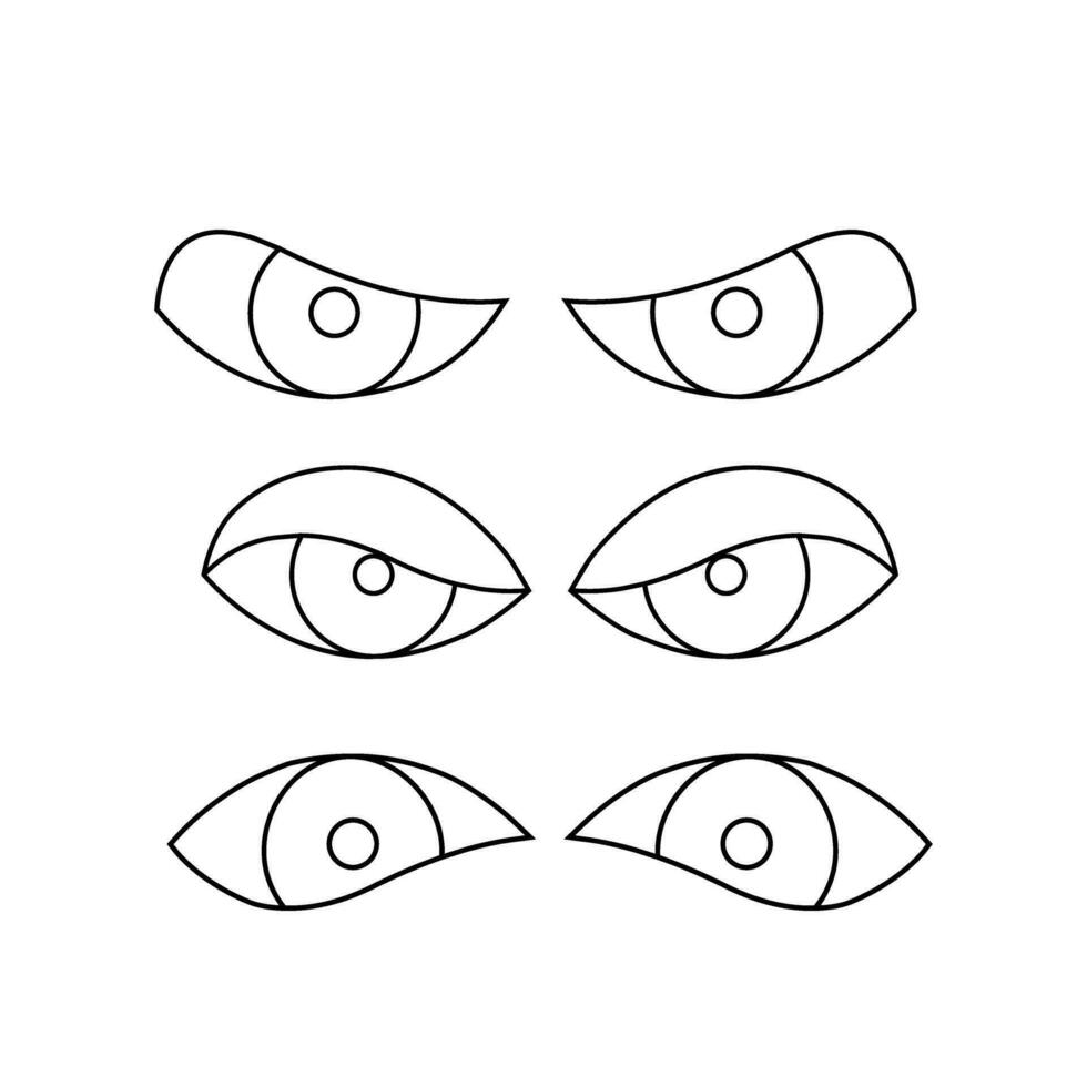 Eye icon vector set. look illustration sign collection. watch symbol. view logo.