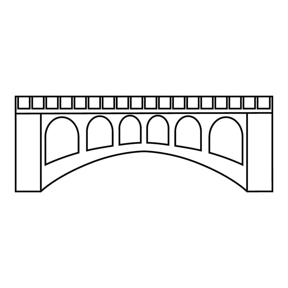 puente icono vector. puente iconos, varios puentes ilustración símbolo recopilación. vector