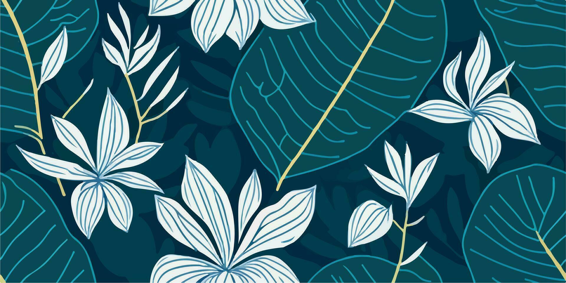 Paradise Blooms. Designing Enchanting Frangipani Flowers Patterns for Summer vector