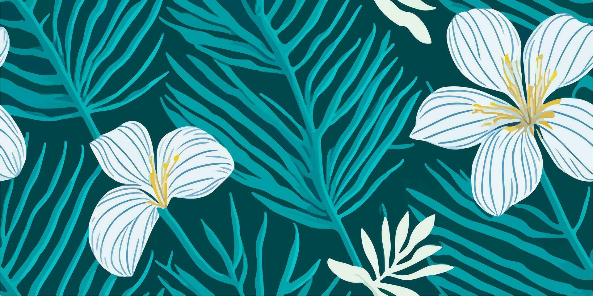 frangipani refugio. elaboración patrones ese invocar un sentido de serenidad vector