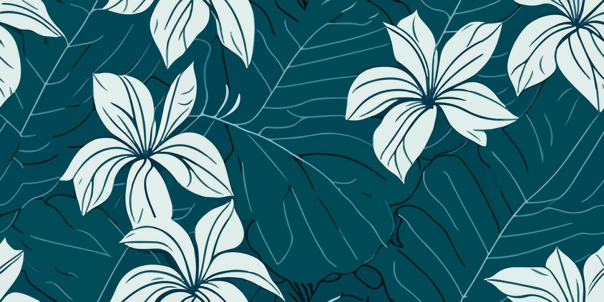 Island Reverie. Designing Patterns that Evoke the Essence of Frangipani Flowers vector