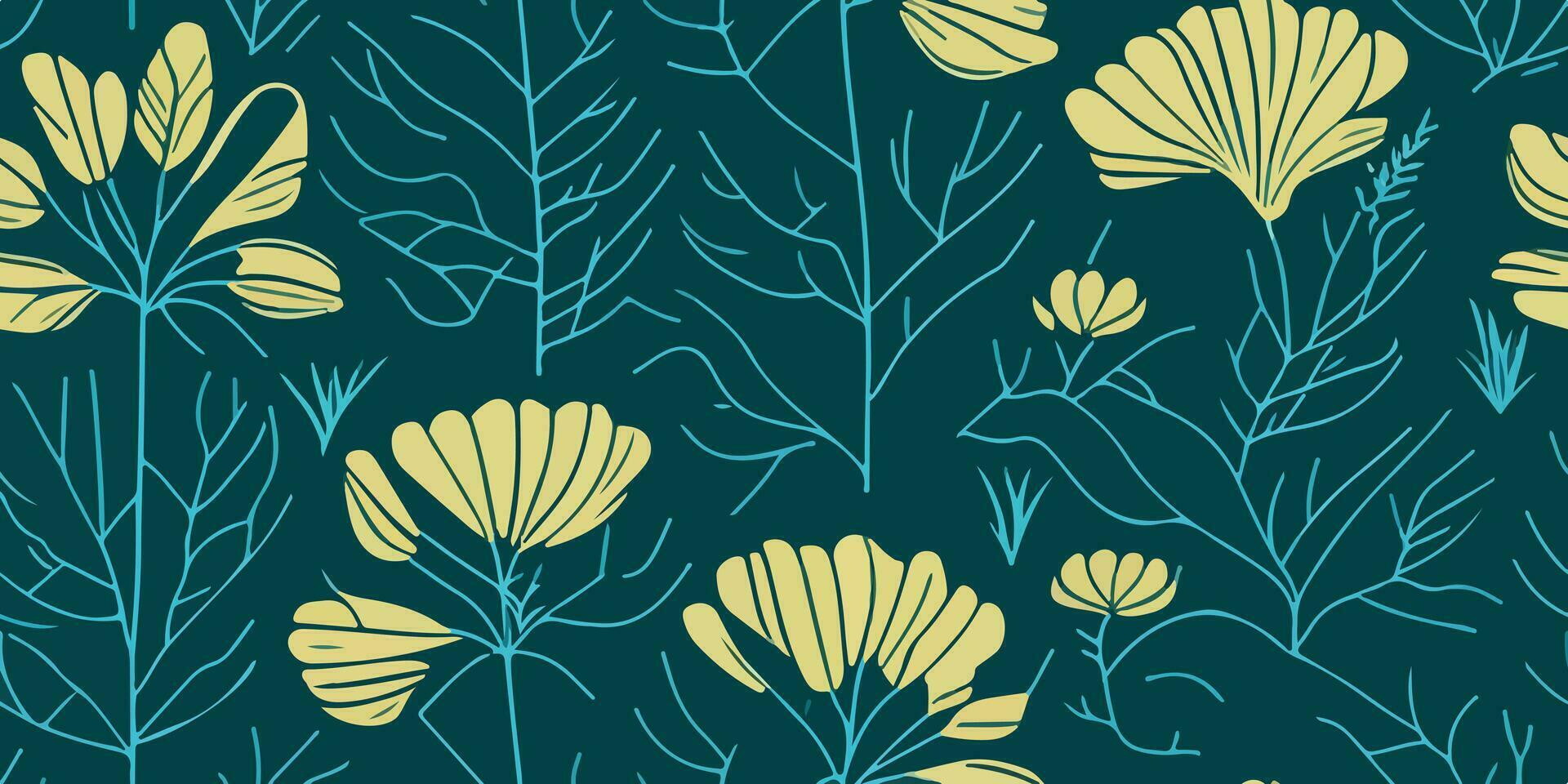 Patterns of Tranquility, Immersing in the Serene Beauty of Marigold Designs vector