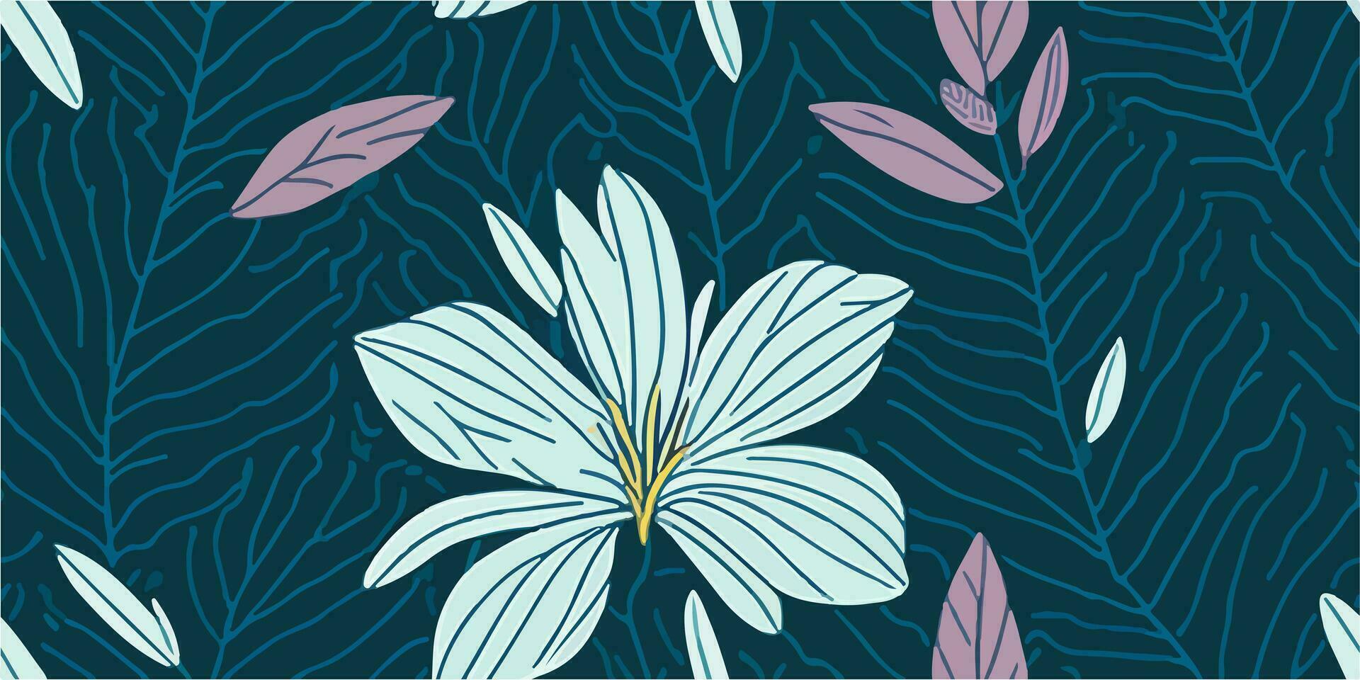 Frangipani Wonder. Capturing the Astonishing Beauty of Tropical Floral Patterns vector